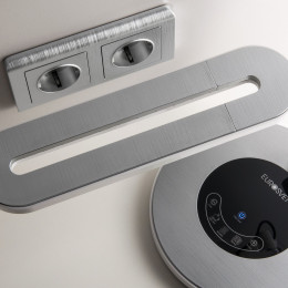 Рамка из поликарбоната на 2 поста Stream серебряный