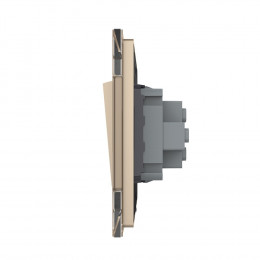 Механический выключатель Livolo 1 клавиша Золотой