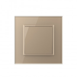 Механический выключатель Livolo 1 клавиша Золотой