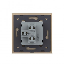 Механический выключатель Livolo 1 клавиша Золотой