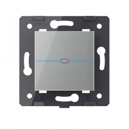 Выключатель LIVOLO Quadro 1 клавиша Серый (механизм)