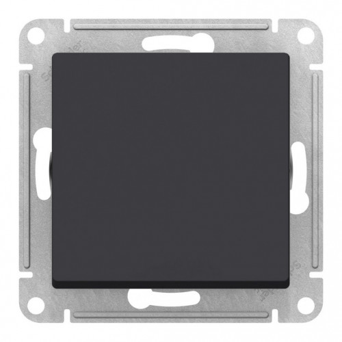 Купить Переключатель IP44 1-клавишный Schneider Electric ATLASDESIGN AQUA, скрытый монтаж, карбон в rum24.ru