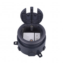 Лючок в пол 3 мод. (1,5 мод. 45х45 мм.), пластик DFB3