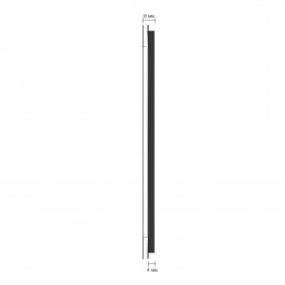 Панель вертикальная для двух сенсорных выключателей Livolo, 4 клавиши (2+2), цвет черный, стекло