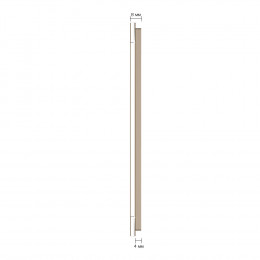 Панель вертикальная для двух сенсорных выключателей Livolo, 3 клавиши (1+2), цвет золотой, стекло