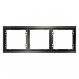 Рамка пластиковая VOLTUM S70 на 3 поста, (титан) VLS100306