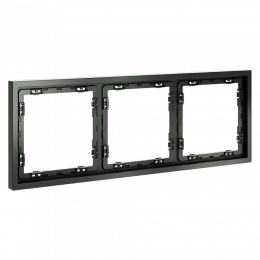 Рамка пластиковая VOLTUM S70 на 3 поста, (титан) VLS100306