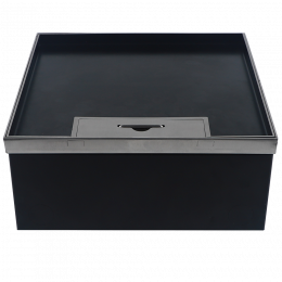 Лючок в пол 18 мод. (6 мод. 45х45 мм. + 6 мод. 22.5х45 мм.) верт. установка, металл DFB18SMLVL