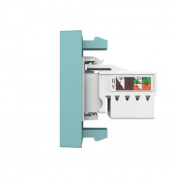 Розетка интернет RJ-45 кат. 6 Livolo, цвет зеленый (механизм)