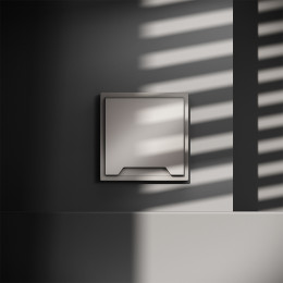 Розетка встраиваемая VOLTUM S70 с заземлением, защитными шторками и крышкой (кашемир) VLS040303