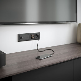 Рамка из поликарбоната на 4 поста Stark черный