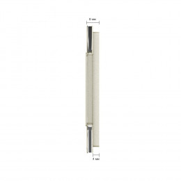 Панель для трехклавишного сенсорного выключателя и розетки Livolo, цвет жемчужный, стекло