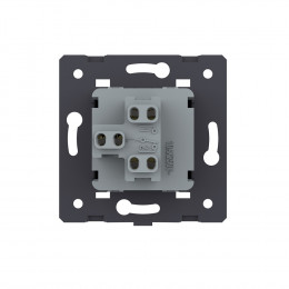 Одноклавишный механический выключатель Livolo, цвет золотой (механизм), VL-C7-K1-13