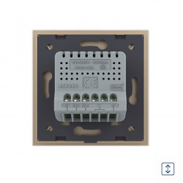 Сенсорный выключатель для штор Livolo сухой контакт, 1 пост, цвет золотой