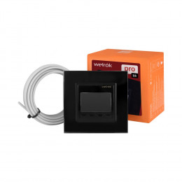 Терморегулятор Welrok PRO для рамки LIVOLO с электронным управлением, датчик воздуха, датчик пола 3 м, цвет черный