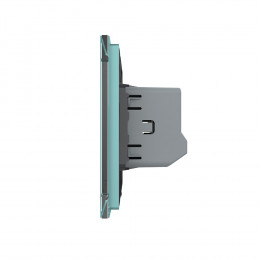 Сенсорный выключатель Livolo 1 клавиша 1 пост Зеленый VL-C701-18