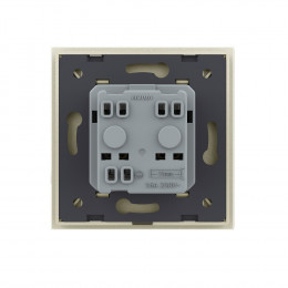 Розетка электрическая 16A Livolo, 1 пост, цвет жемчужный