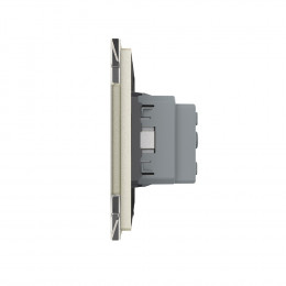 Розетка электрическая 16A Livolo, 1 пост, цвет жемчужный