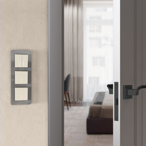 Купить Рамка из стекла на 3 поста Elite дымчатый W0032417 в rum24.ru фото: 5