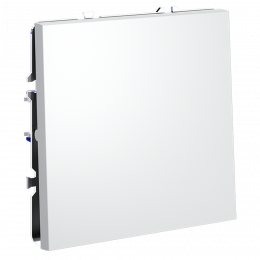 Проходной переключатель встраиваемый VOLTUM S70 одноклавишный (белый матовый) VLS010302