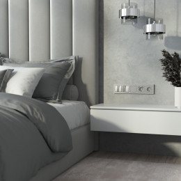 Рамка из поликарбоната на 5 постов Hammer серебряный