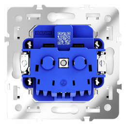 Розетка встраиваемая VOLTUM S70 с заземлением (белый глянцевый) VLS040101