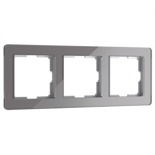 Купить Рамка из акрила на 3 поста Acrylic графит в rum24.ru