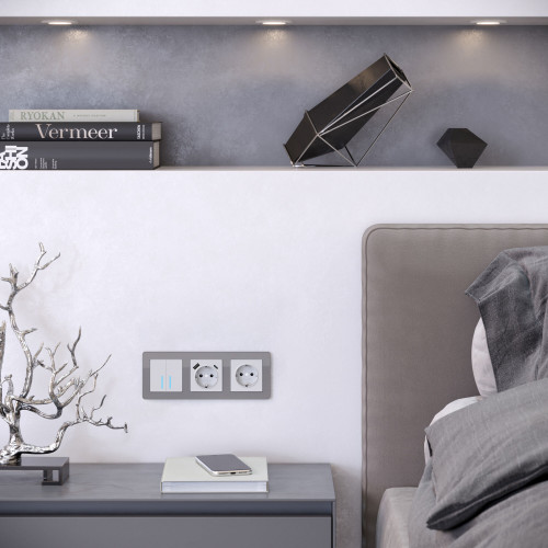 Купить Рамка из акрила на 3 поста Acrylic графит в rum24.ru фото: 2