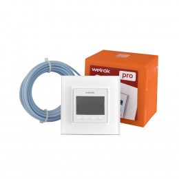 Терморегулятор Welrok PRO для рамки LIVOLO с электронным управлением, датчик воздуха, датчик пола 3 м, цвет белый