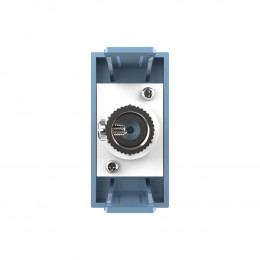 Розетка телевизионная Livolo, ТВ-розетка, цвет синий (механизм)