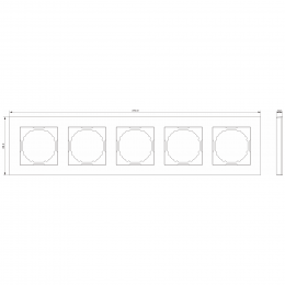Рамка 5-я, матовый белый, серия A07 DE21533