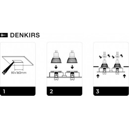 Встраиваемый светильник Denkirs DK3022-CM