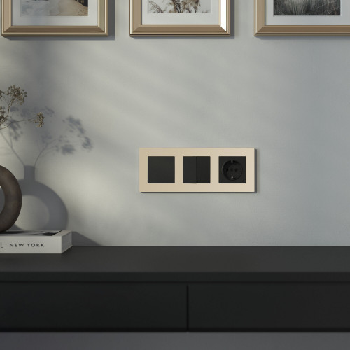 Купить W0032911/ Рамка на 3 поста Slab (шампань софт) в rum24.ru фото: 4