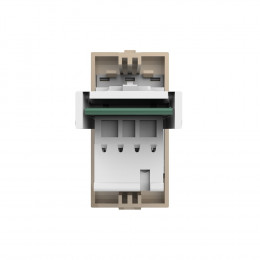 Телефонная розетка LIVOLO золотая BB-C7-1T-13 (механизм)