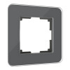 Купить Рамка из стекла на 1 пост Elite графит W0012440 в rum24.ru