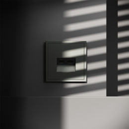 Розетка компьютерная встраиваемая VOLTUM S70 двойная RJ45+RJ45 кат.6, (титан) VLS060206