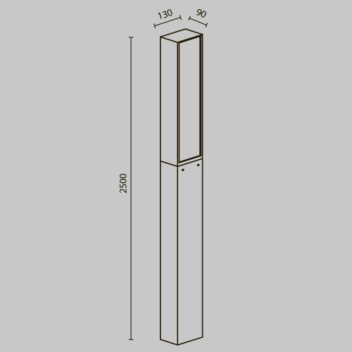 Купить Садово-парковый светильник Blitz 3000 40W IP65 Графит Maytoni O470FL-L40GF3K в rum24.ru фото: 7