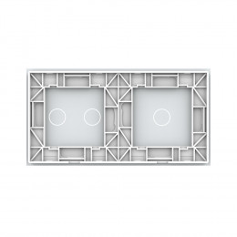 Панель для одноклавишного и двухклавишного выключателей LIVOLO белая BB-C7-C1/C2-11