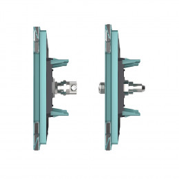 Розетка телевизионная и спутниковая SAT Livolo, 1 пост, цвет зеленый