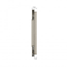 Рамка для розетки Livolo 3 поста, цвет шампань, стекло