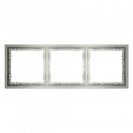 Рамка пластиковая VOLTUM S70 на 3 поста, (сталь) VLS100305