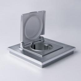 Рамка из металла на 1 пост Аluminium алюминий