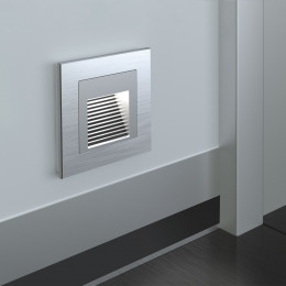 Рамка из металла на 1 пост Аluminium алюминий