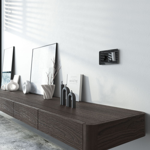 Купить Выключатель двухклавишный проходной с подсветкой (черный акрил) Werkel W1122148 в rum24.ru фото: 4