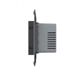 Терморегулятор пола Livolo 16А, сенсорное управление, датчик воздуха, Черный (механизм) VL-FCQ1-2BP