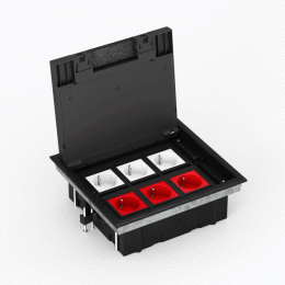 Лючок в пол на 12 модулей DFB12