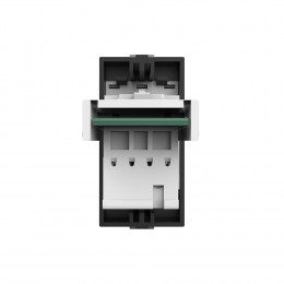 Телефонная розетка LIVOLO черная BB-C7-1T-12 (механизм)