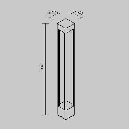 Купить Ландшафтный светильник Elbe 3000 10W IP65 Графит Maytoni O424FL-L10GF в rum24.ru фото: 7