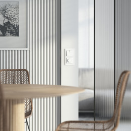 Перекрестный выключатель двухклавишный (белый акрил) Werkel W1123041