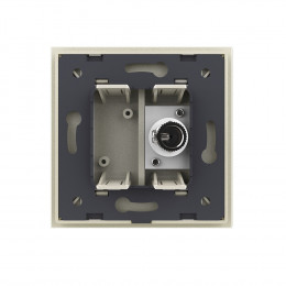 Розетка телевизионная одинарная Livolo, 1 пост, цвет жемчужный